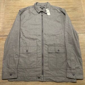 Banana Republic Men's Lightweight Full-Zip Cotton Shirt Jacket: Size Medium